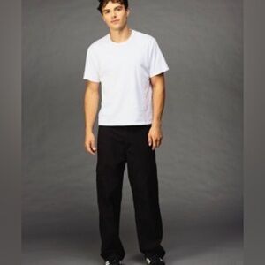 RSQ Men’s Loose Cargo Pants in Washed Black, Size 28 x 30